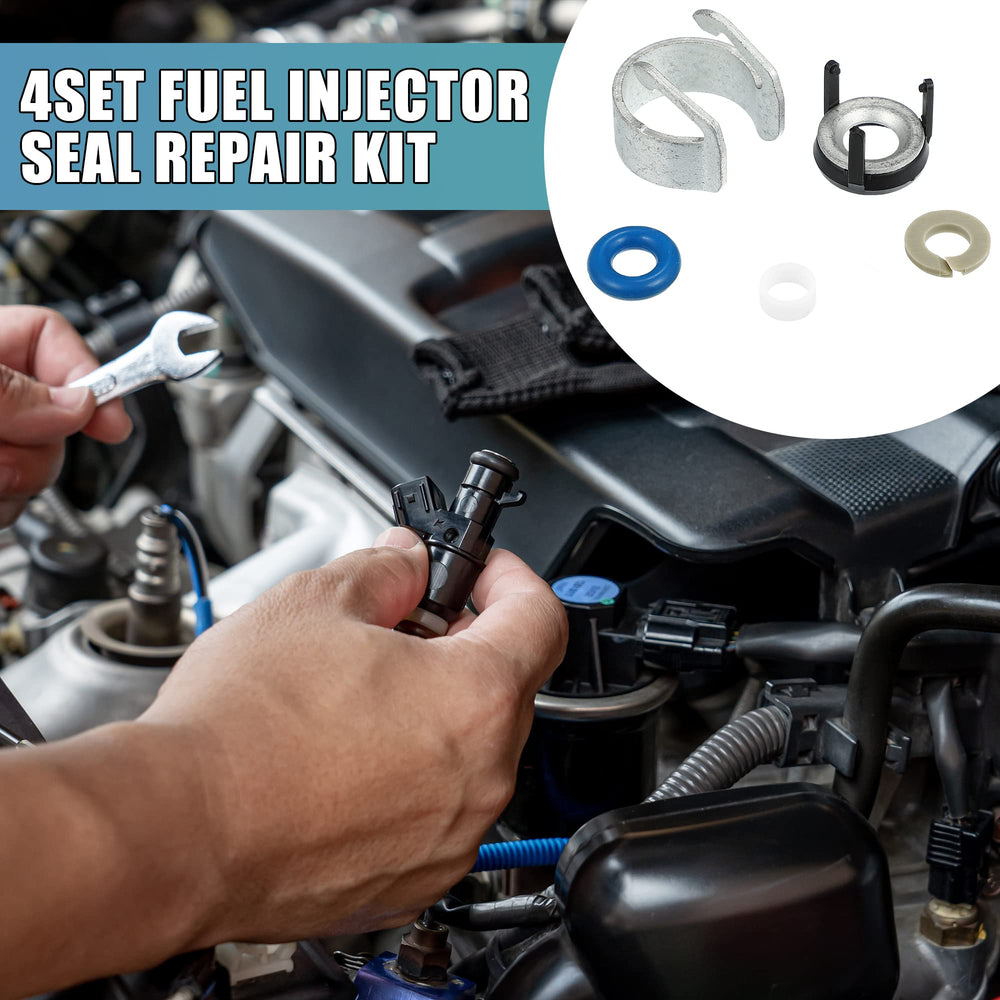 X AUTOHAUX upper pintle caps from seal kit for precise injector assembly.