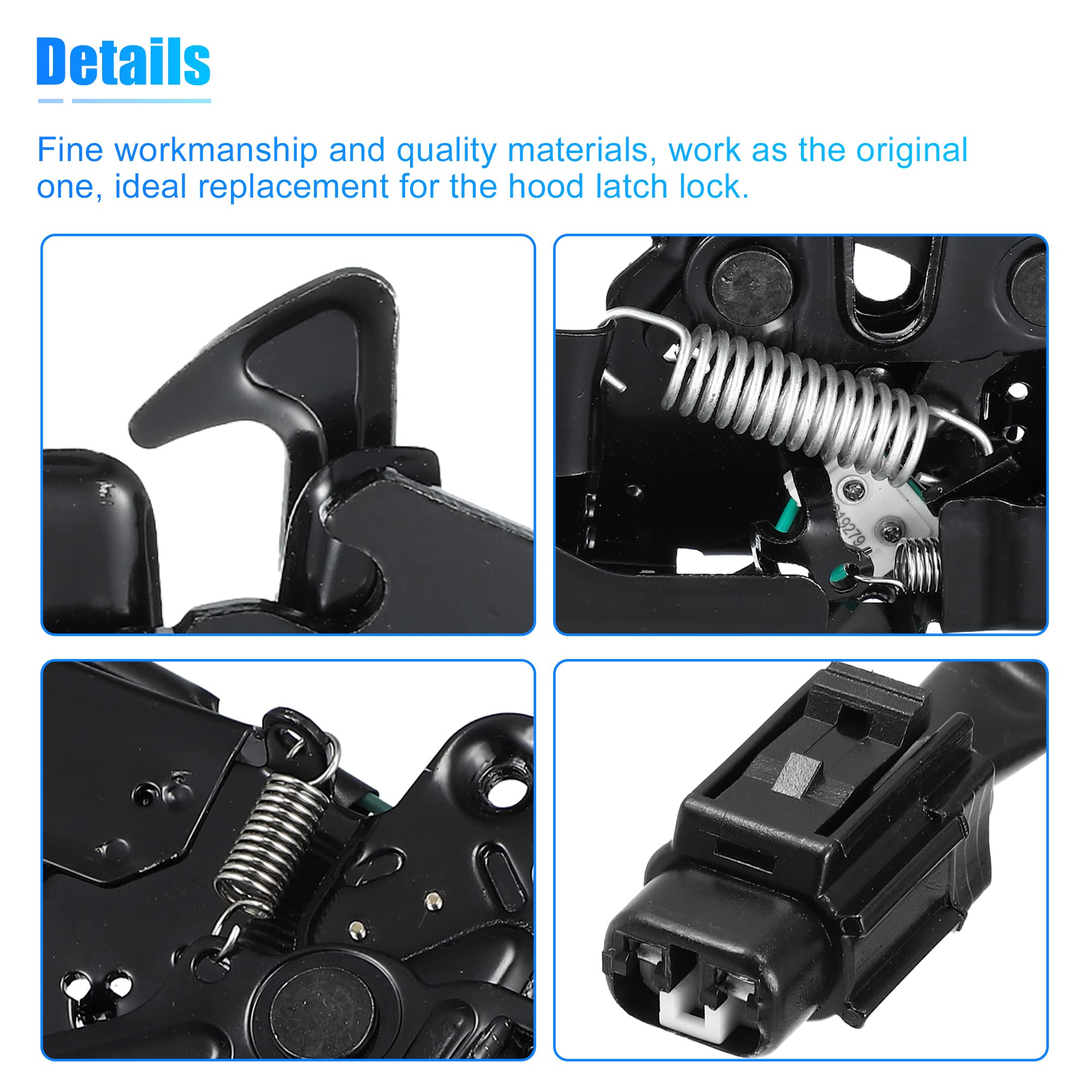 Packaging image showing 1x hood latch included.