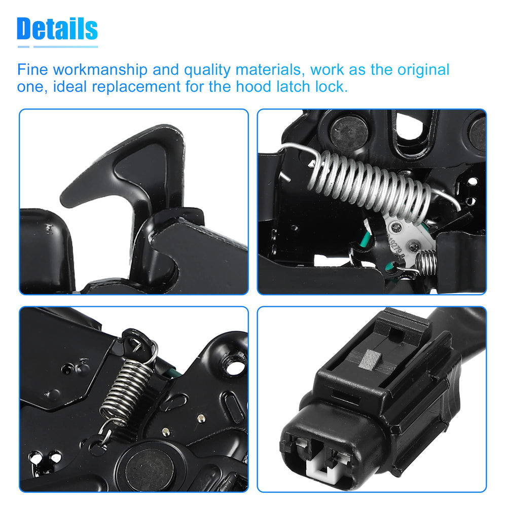 Packaging image showing 1x hood latch included.