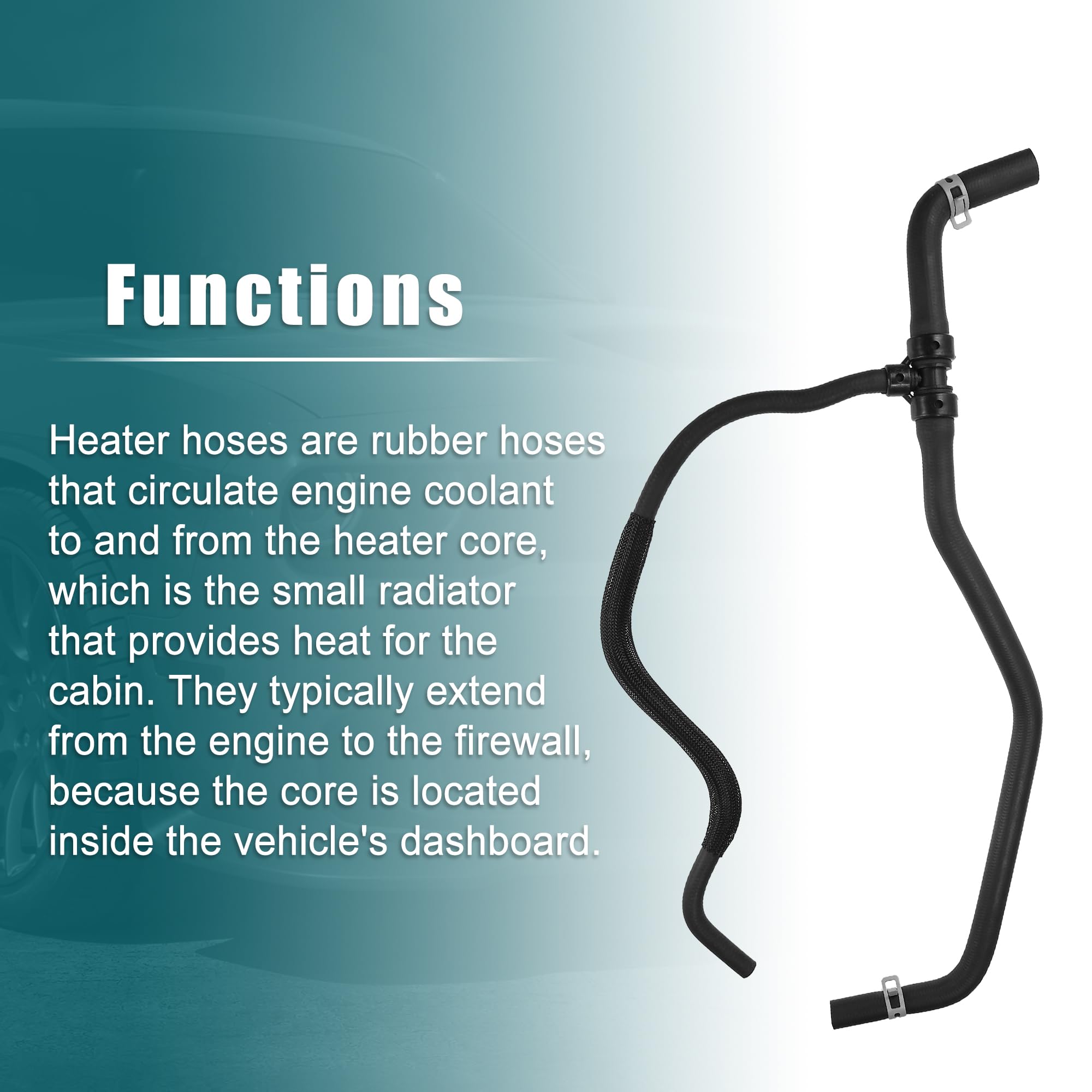 X AutoHaux 55038163AI hose matches OE dimensions for reliable fit.