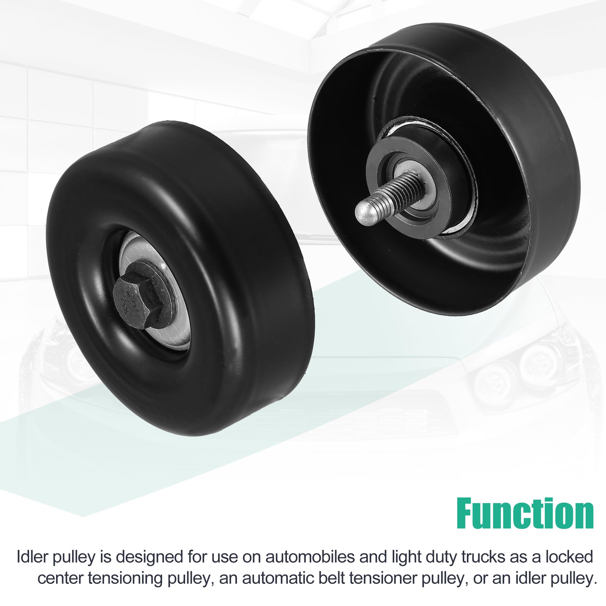 Compact design of X AUTOHAUX idler pulley saves space