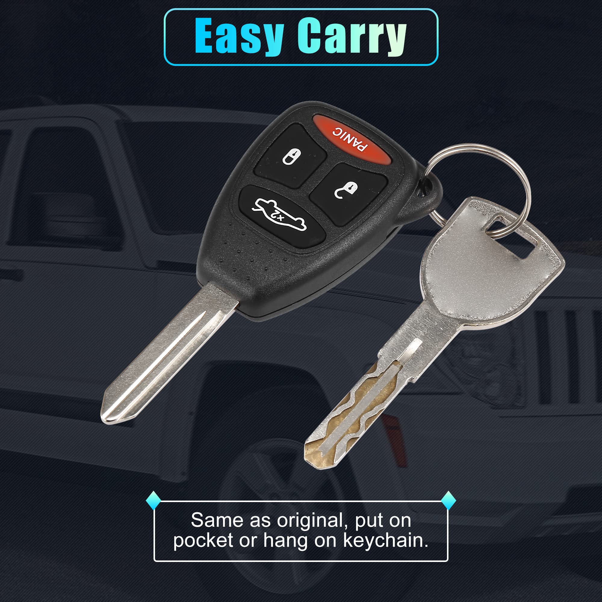 X AUTOHAUX KOBDT04A accessory pack image including key fob and battery