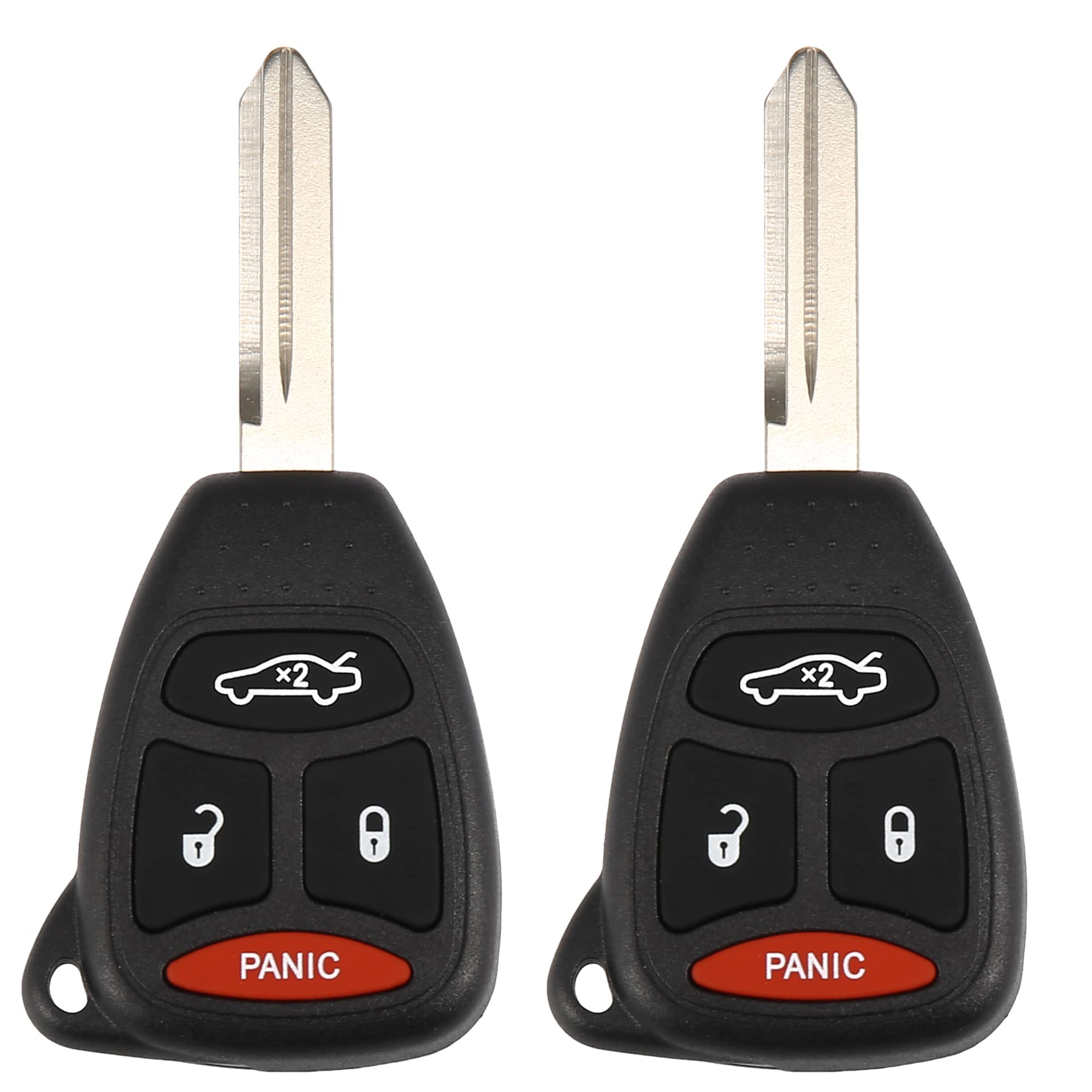 X AUTOHAUX KOBDT04A remote front view with 4-button layout for quick car access