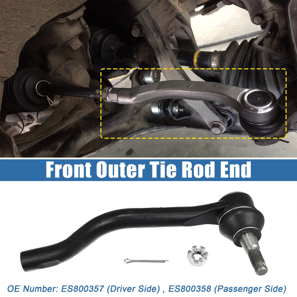 X AUTOHAUX front outer tie rod end close-up highlighting robust joint for Nissan models