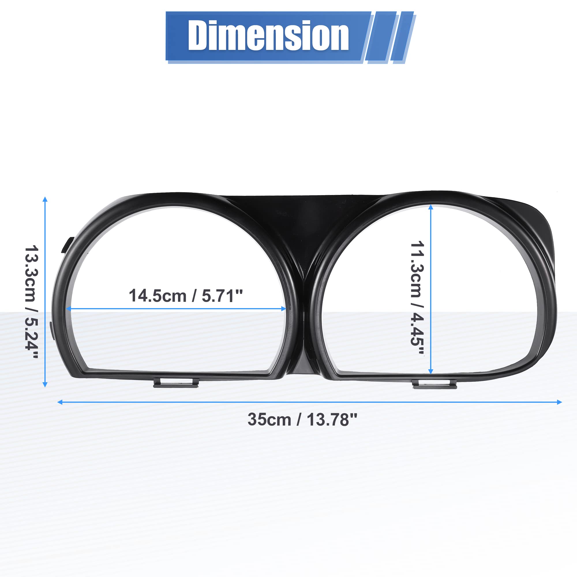 X AUTOHAUX OE-numbered bezel trim matches original specs.