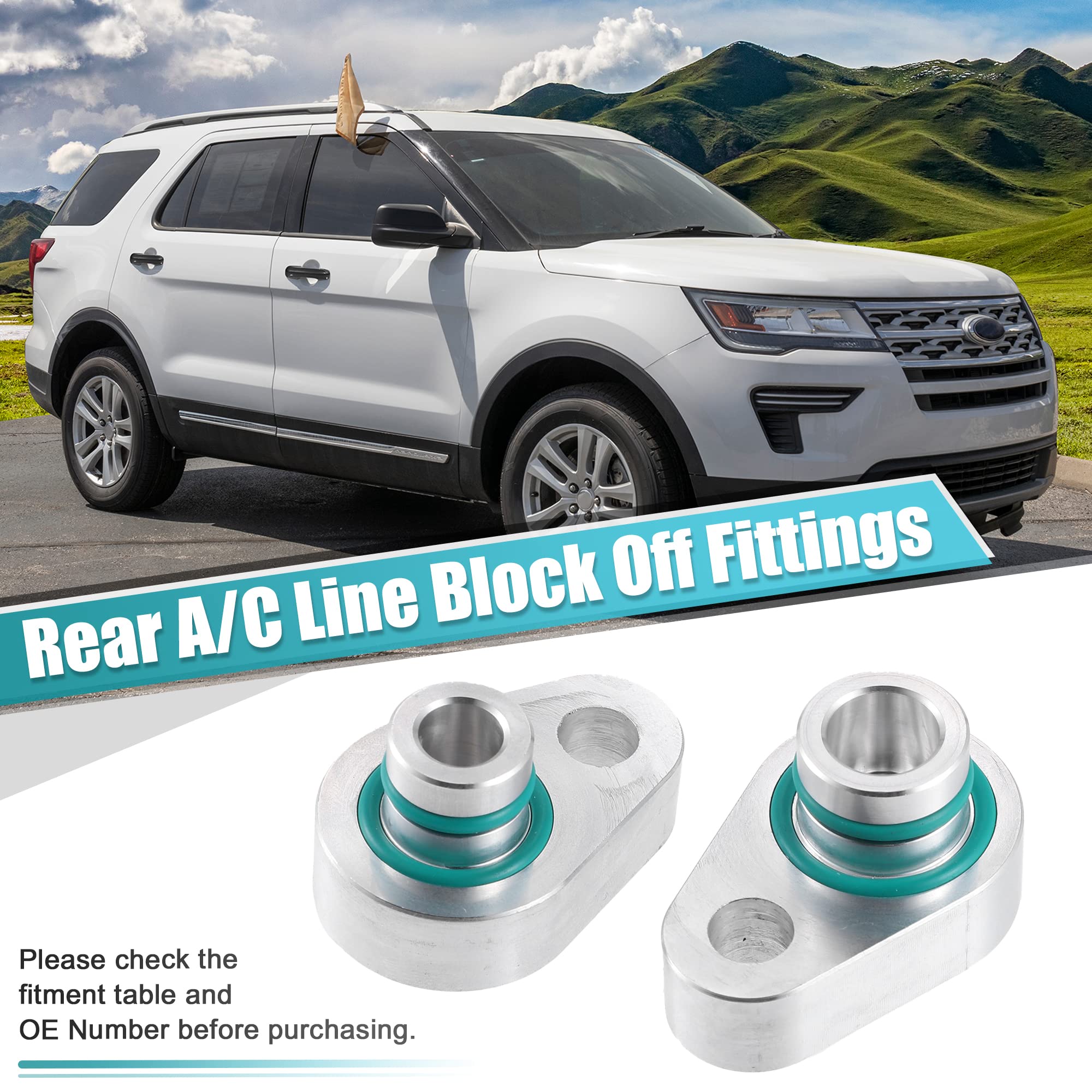 X AUTOHAUX rear blockout kit for Ford Explorer packaging view highlights easy install