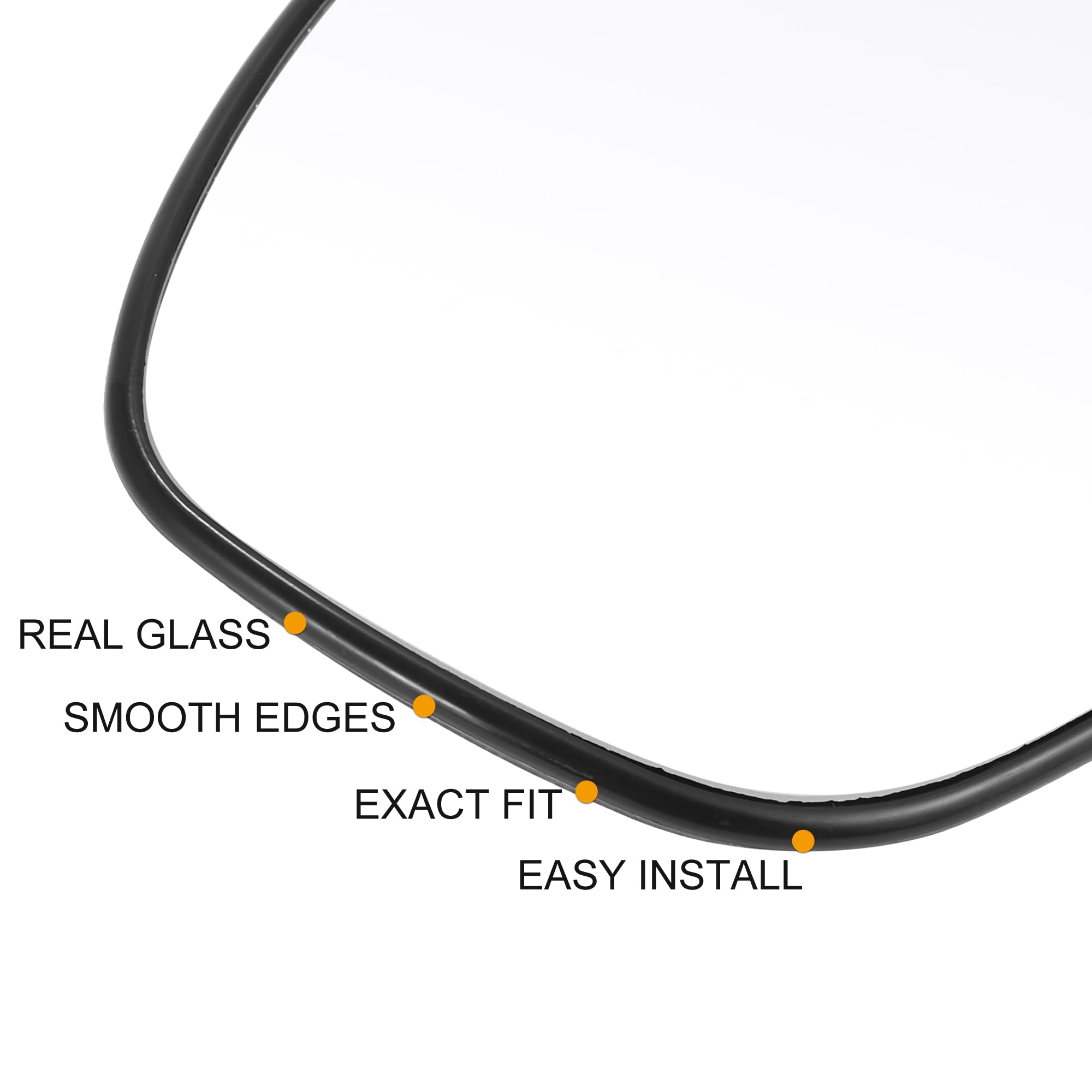 X AUTOHAUX right-side mirror glass for Nissan Sentra, straightforward installation.