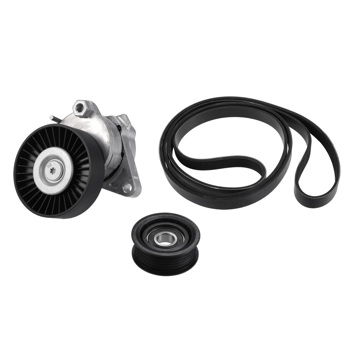 X AUTOHAUX serpentine belt tensioner pulley for Mercedes-Benz provides steady belt tension.