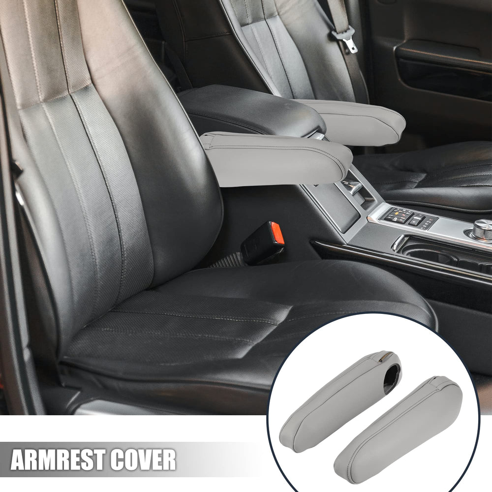 X AUTOHAUX armrest cover texture highlights soft, durable microfiber grip.