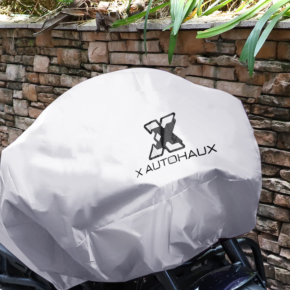X AUTOHAUX silver-tone cover combines light weight with outdoor durability