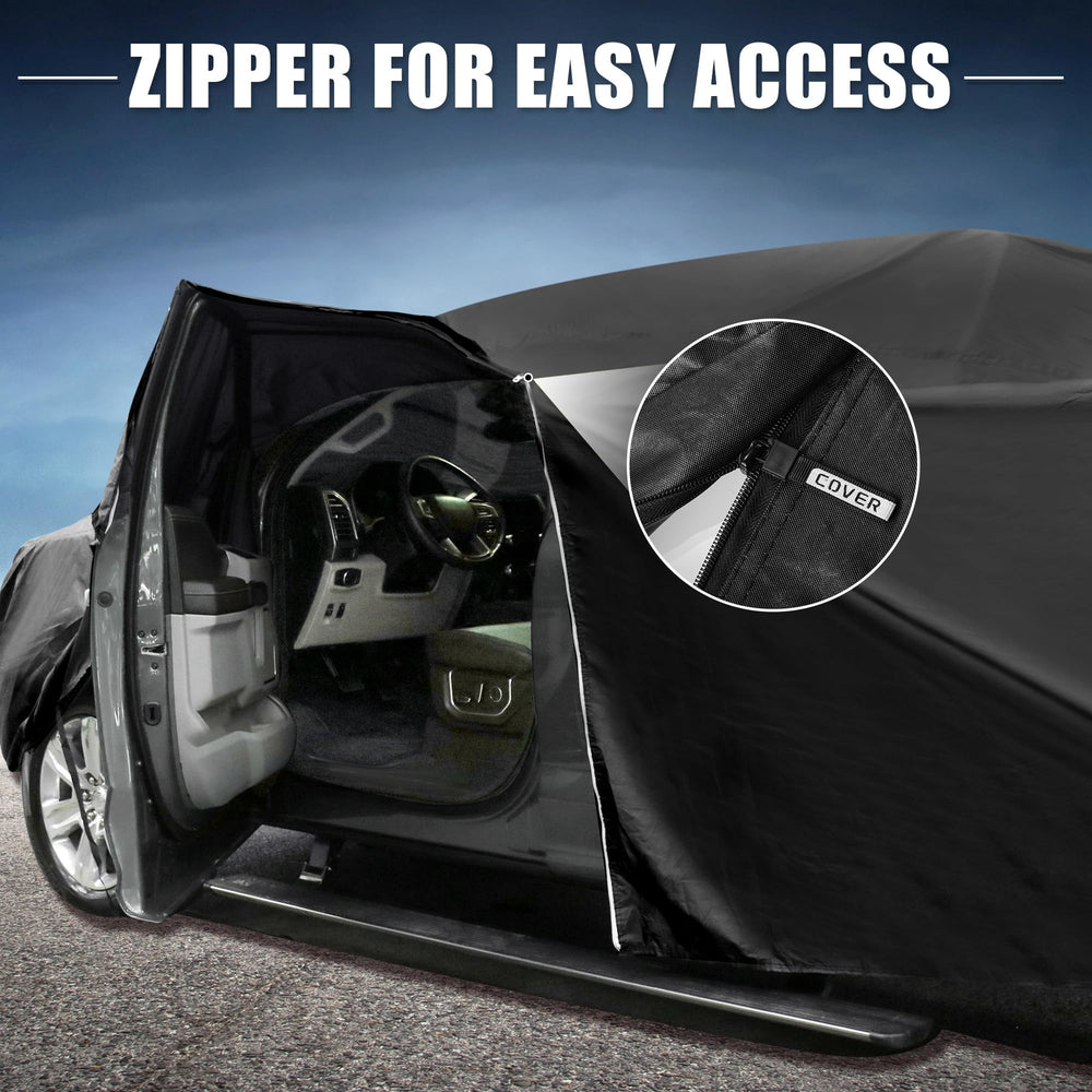 All-weather protection against snow, sun, leaves, and debris.