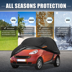 X AUTOHAUX 210D-PU fabric for durable all-weather Fortwo cover
