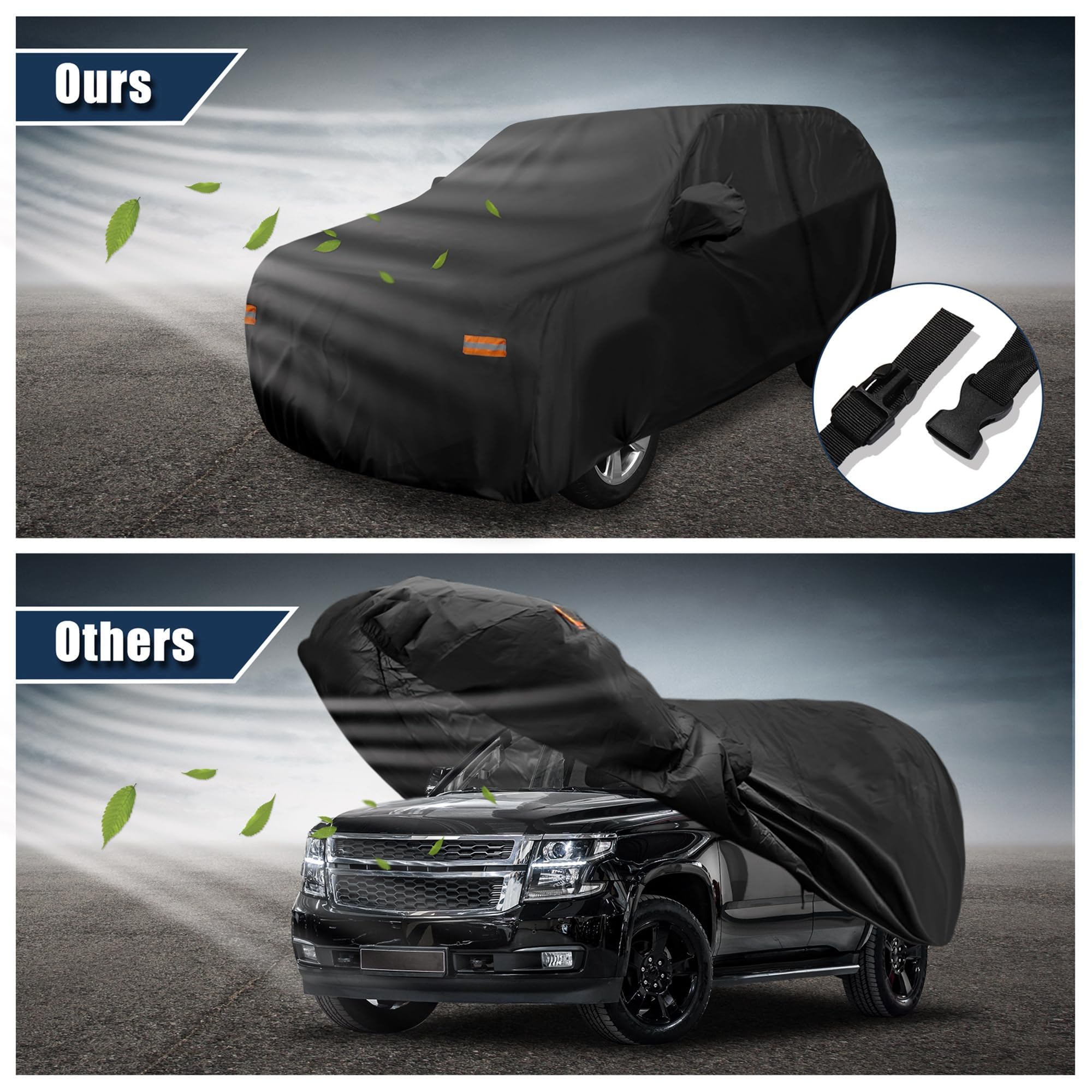 X AUTOHAUX SUV cover reflective warning bar enhances night visibility