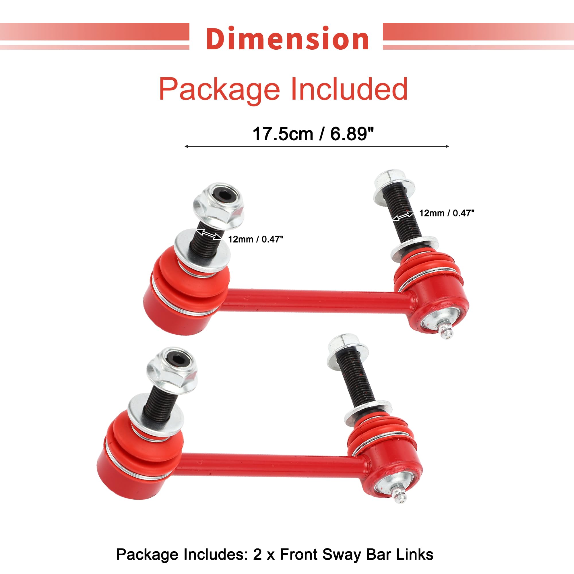 X AUTOHAUX front sway bar link assembly ready for 2005-2017 Tacomas