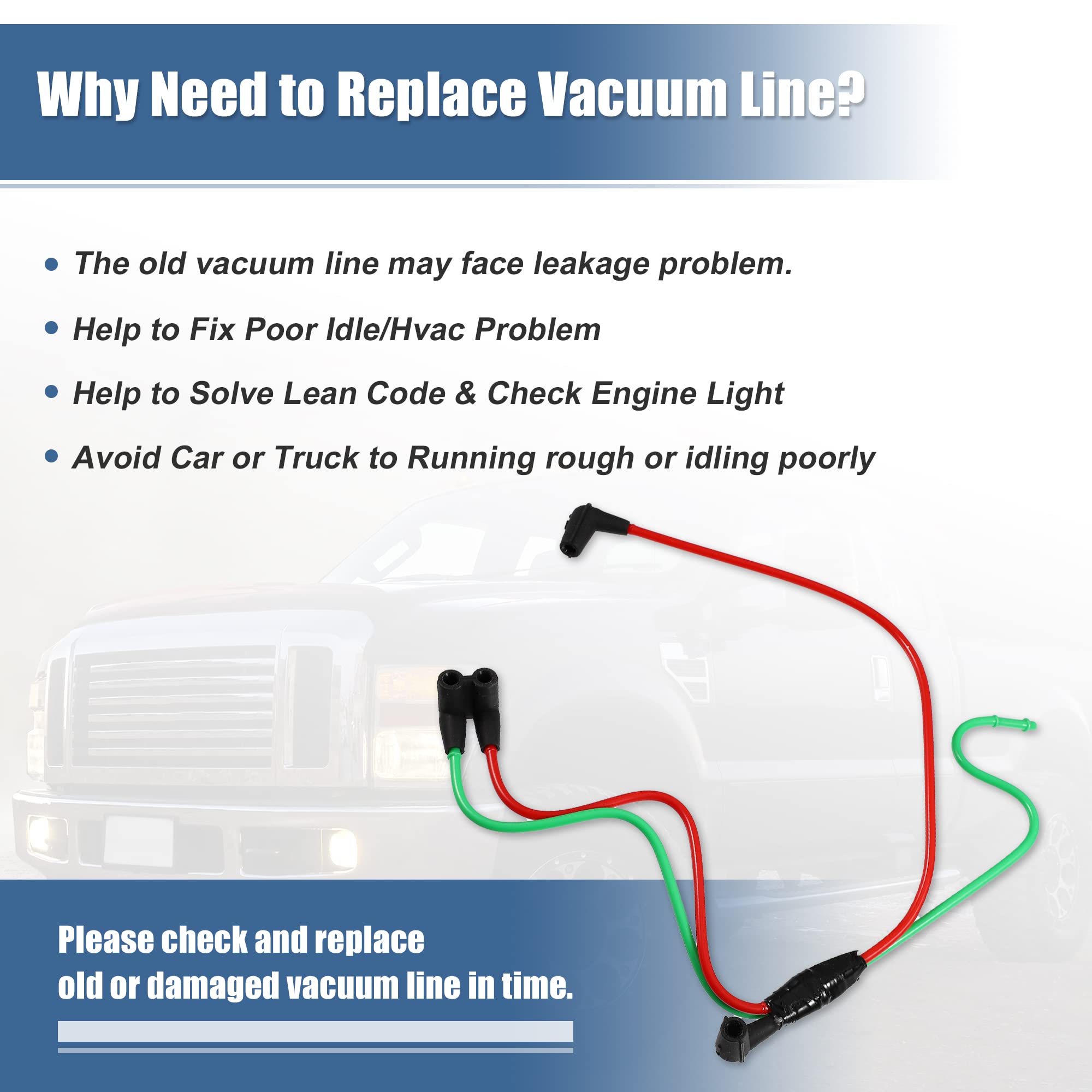 X AUTOHAUX turbo emission vacuum harness package included one line