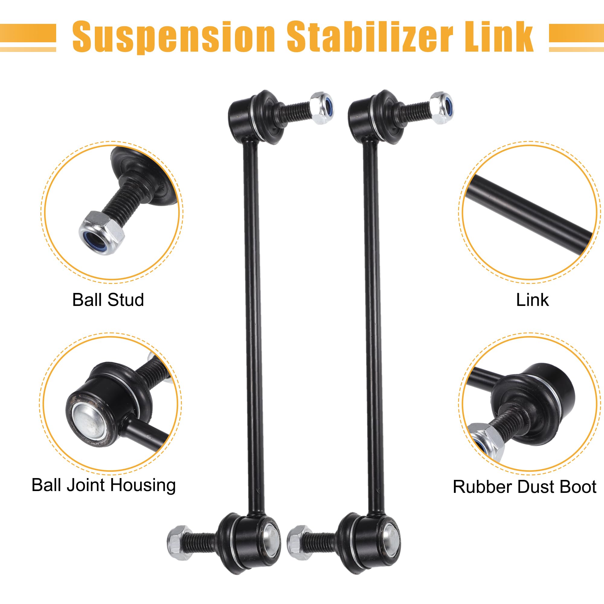 X AUTOHAUX kit with two links emphasizes complete front-end replacement.