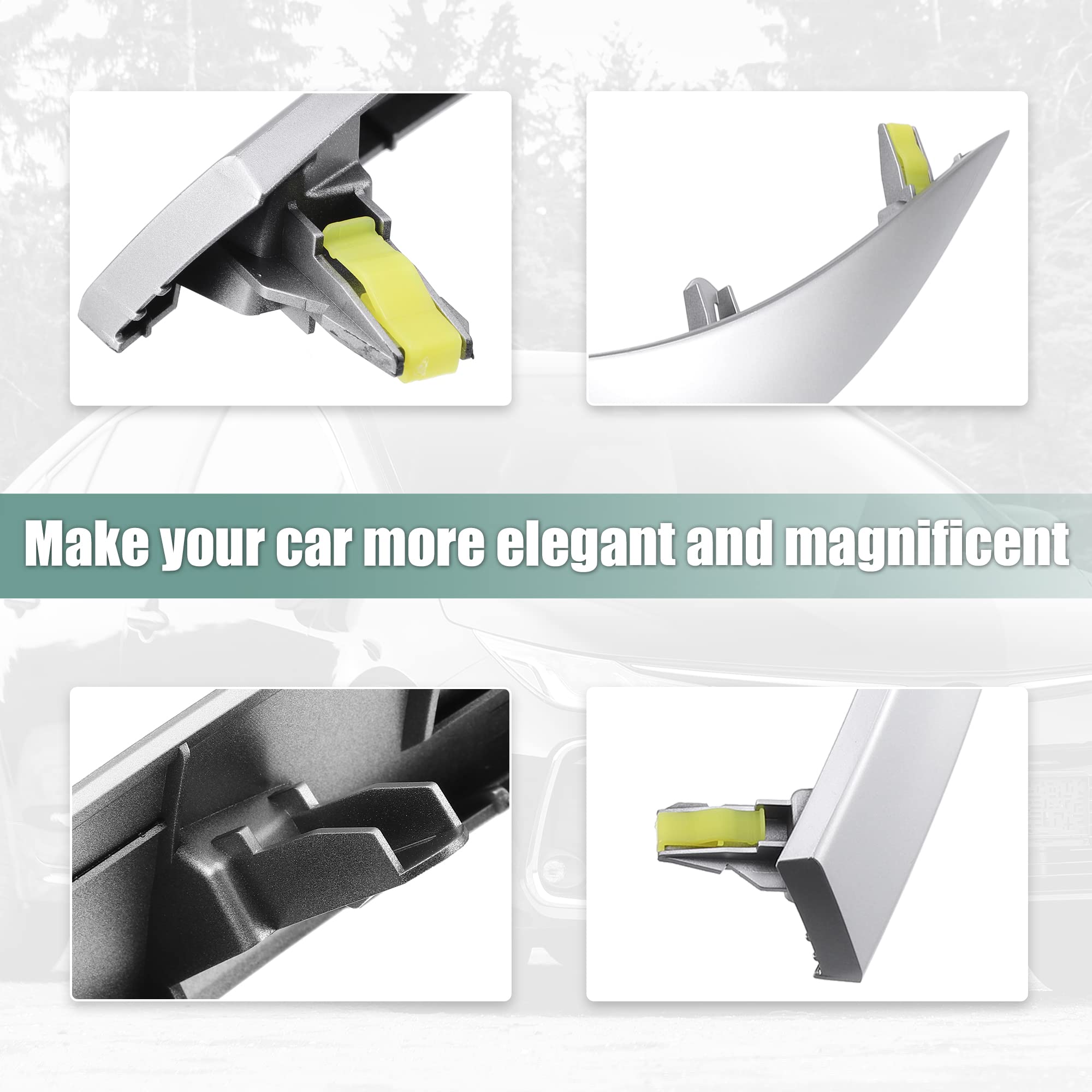 X AUTOHAUX upper side dash strip offers easy direct replacement.