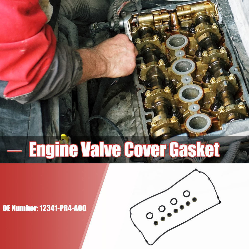 X AUTOHAUX valve cover gasket for Integra 1.8L demonstrates snug rubber seal.