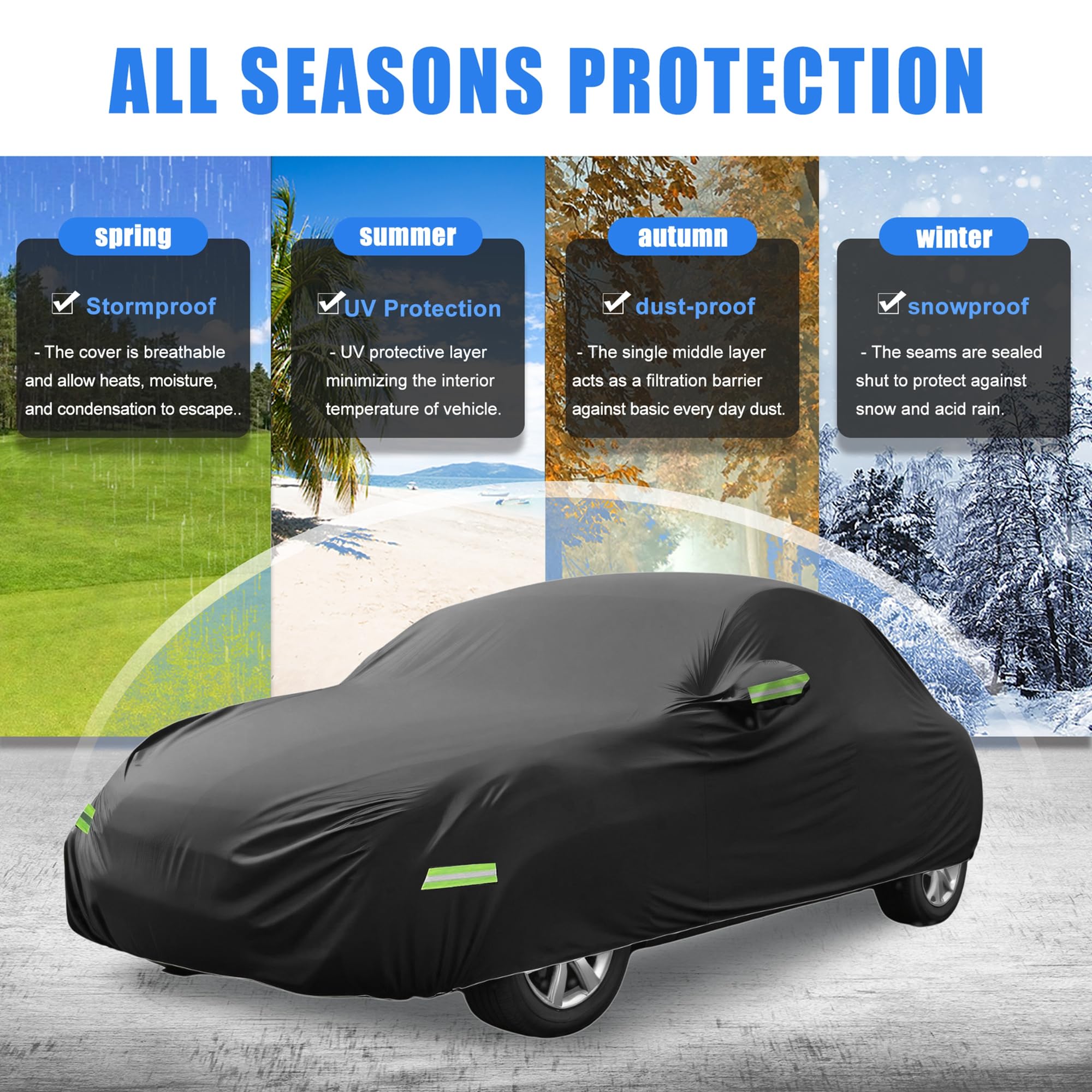 X AUTOHAUX Volkswagen New Beetle cover rear view for complete coverage