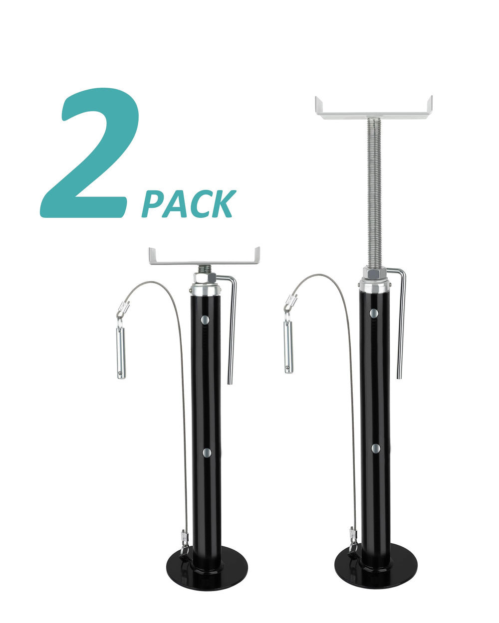 X-Haibei tethered pin allows easy height changes without tools.