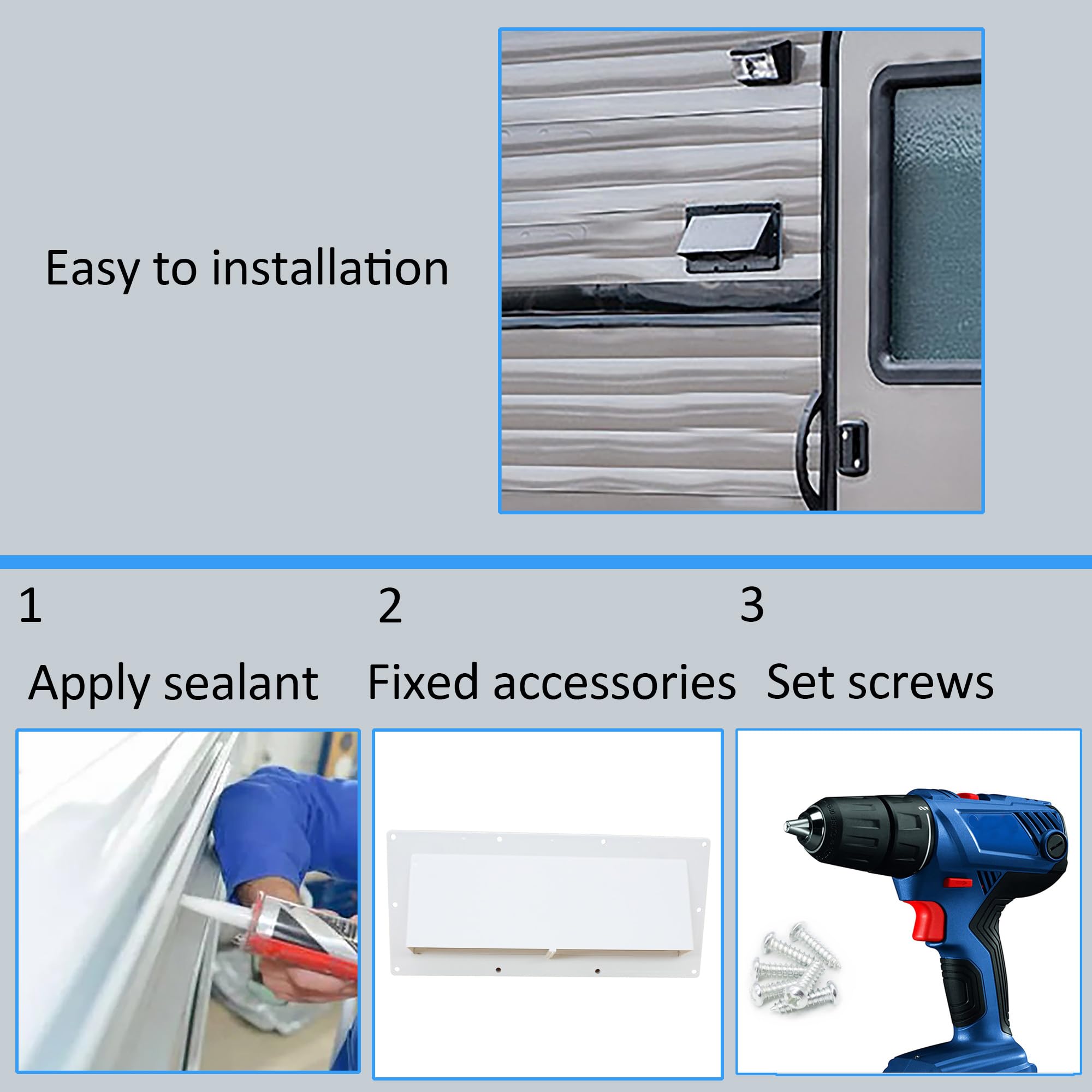 X-Haibei high-impact weather-proof materials protect exterior vent.