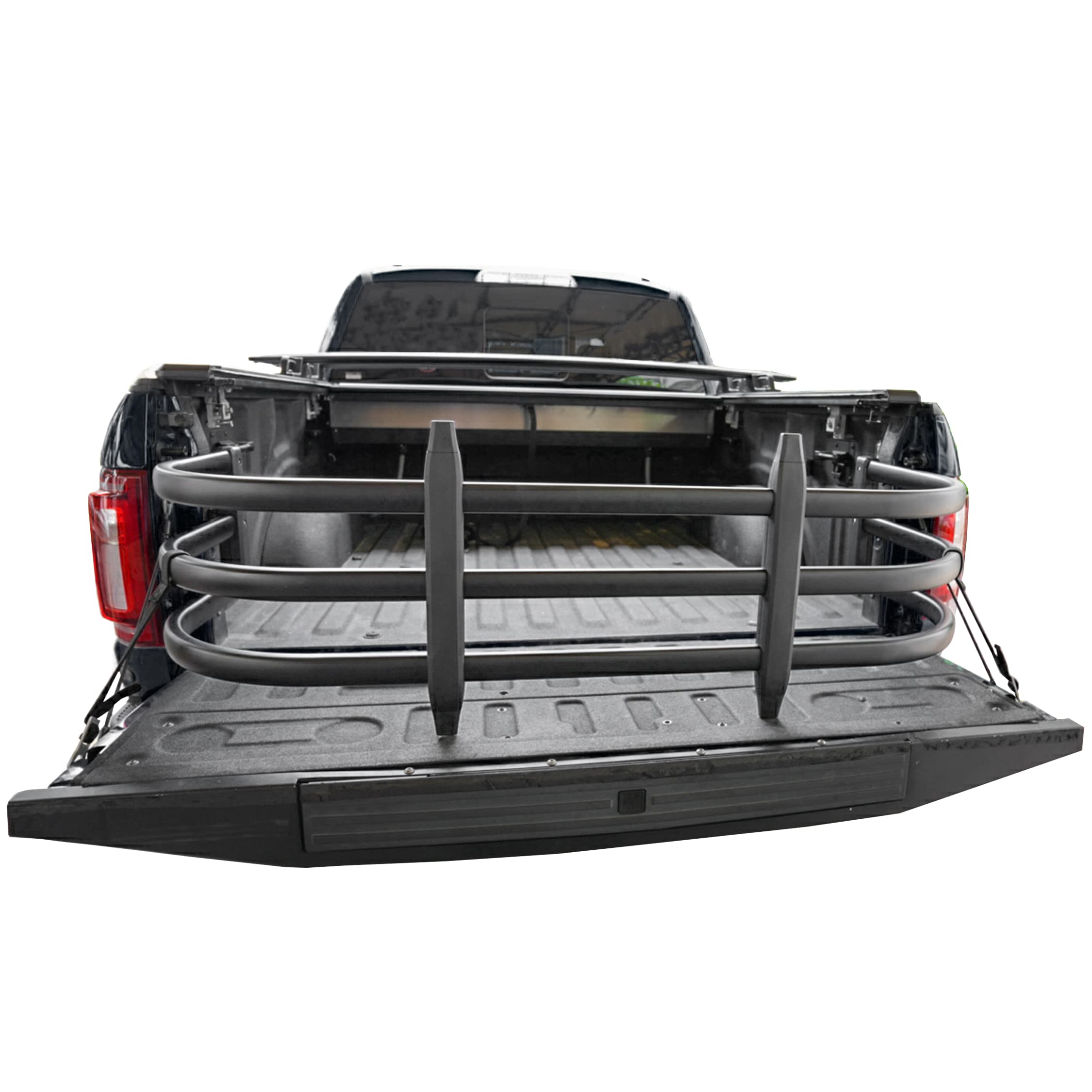 X-terrain truck bed extender in action adds 24-inch extra cargo space