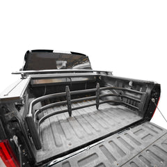 X-terrain bed extender close-up shows sturdy U-shape design for secure loads