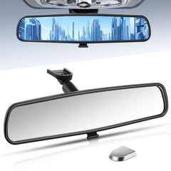 X4XZ 10.5-inch rearview mirror shows a wide view for safer lane changes.