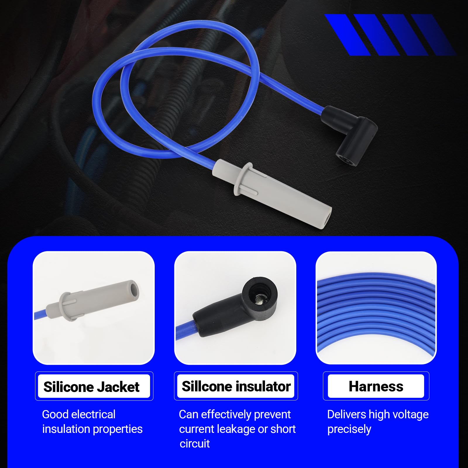 X4XZ 110040 heat-resistant silicone sleeve and boots for durability