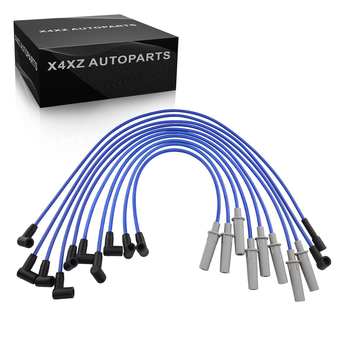 X4XZ 110040 spark plug wire set packaging highlighting complete kit for Dodge Ram