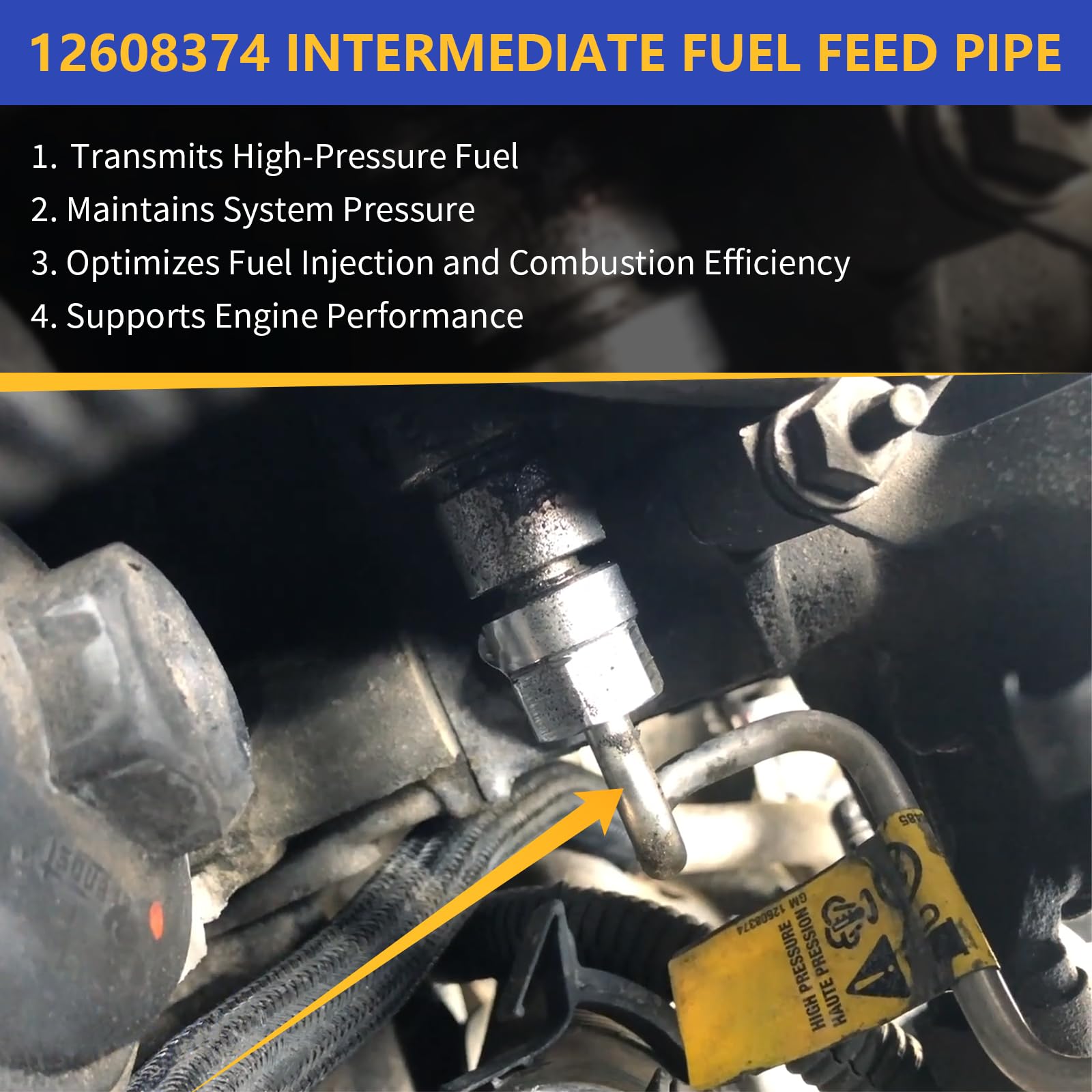 X4XZ 12608374 corrosion-resistant material detail for engine durability