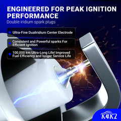 X4XZ 4504 double iridium spark plug with long life and stable sparks