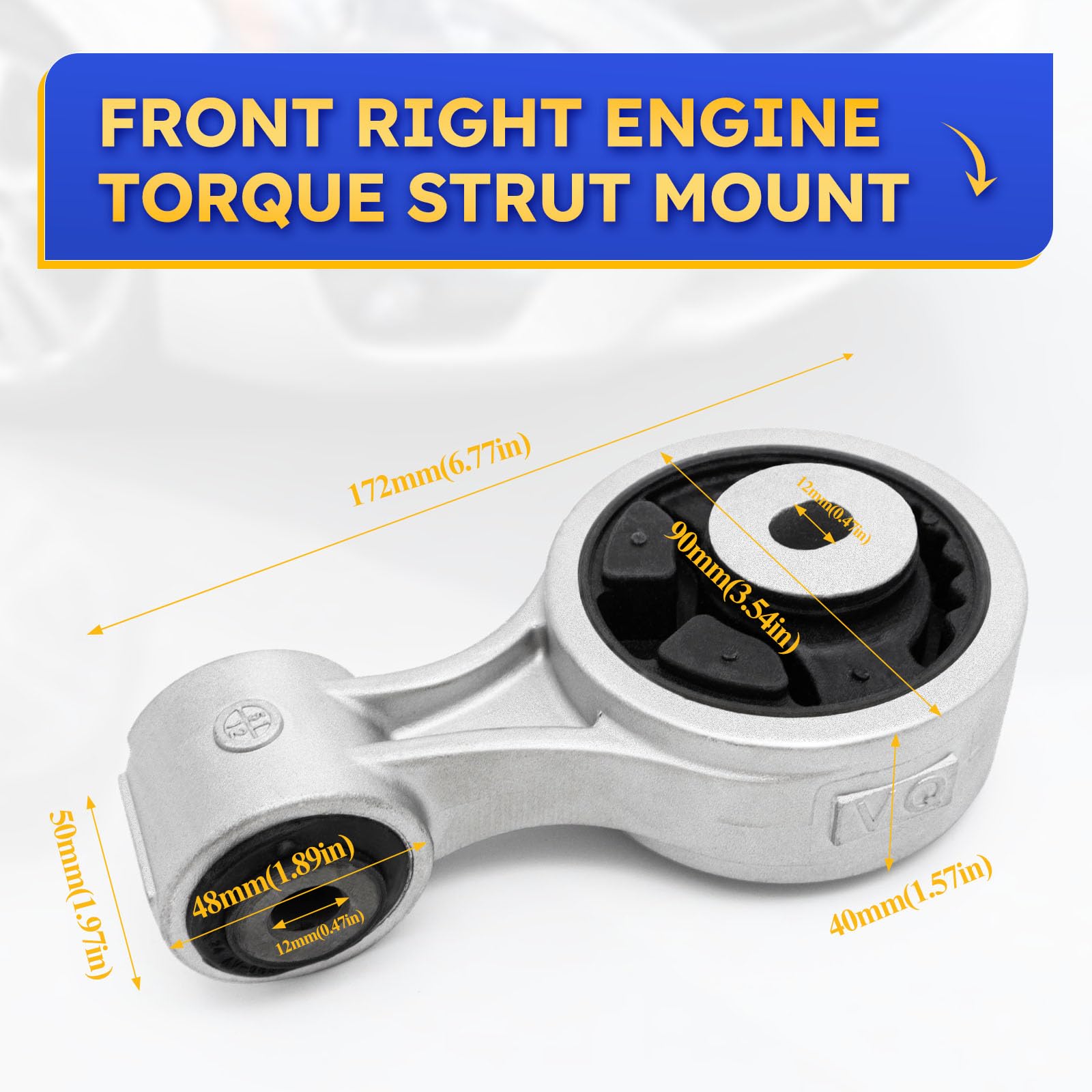 X4XZ A7363 torque mount for Nissan Murano; designed to reduce engine movement and noise.