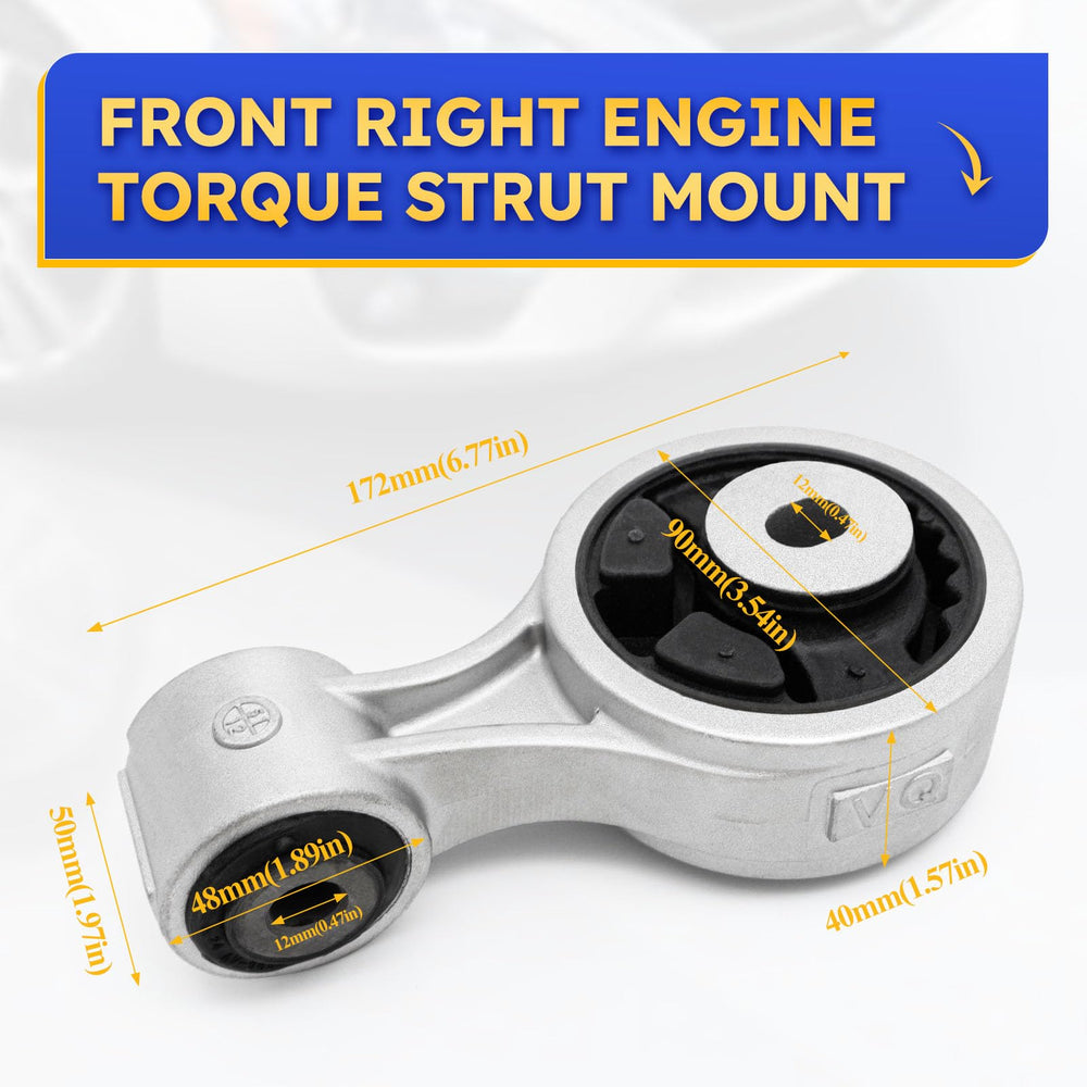 X4XZ A7363 torque mount for Nissan Murano; designed to reduce engine movement and noise.