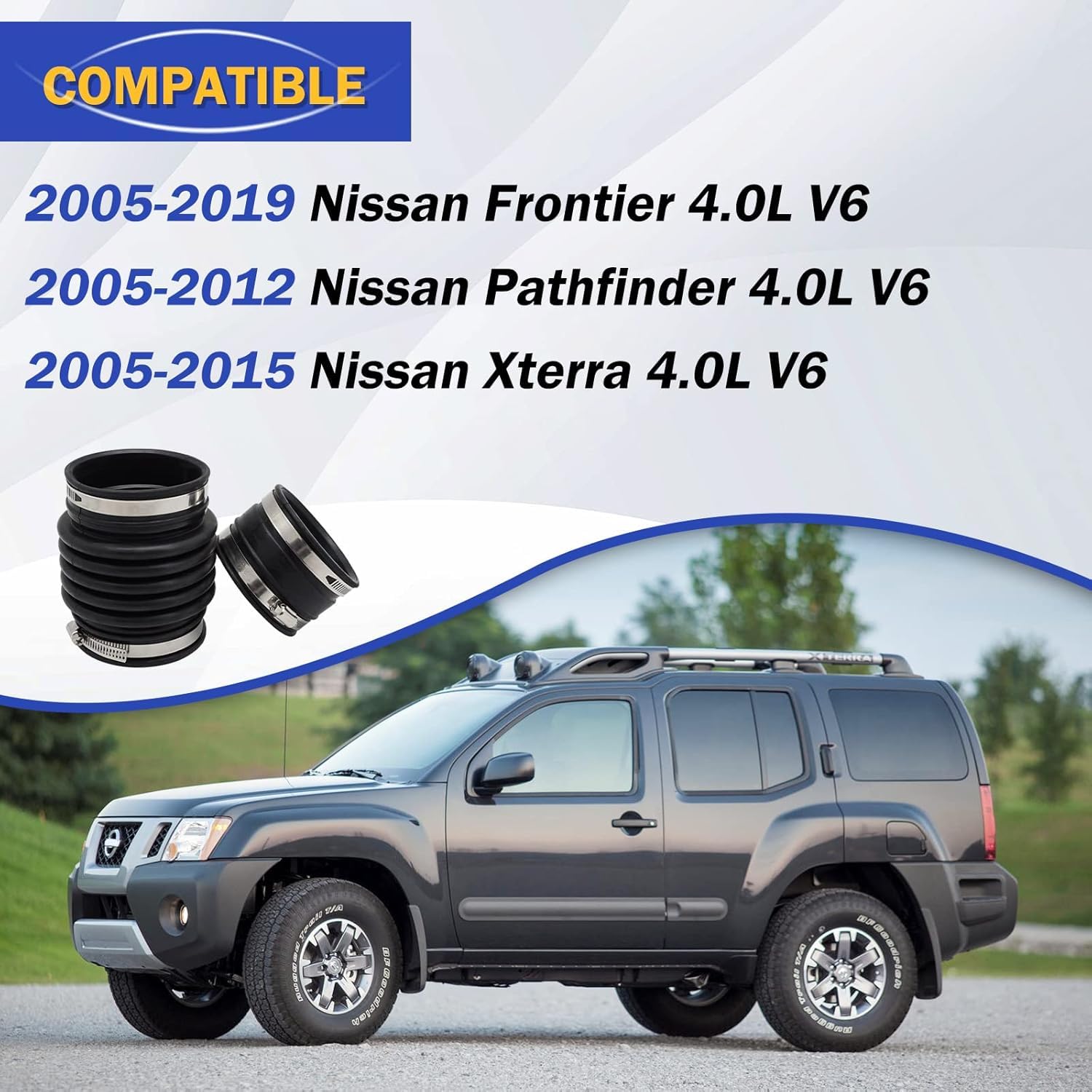 X4XZ air intake hose for Pathfinder, reliable intake path