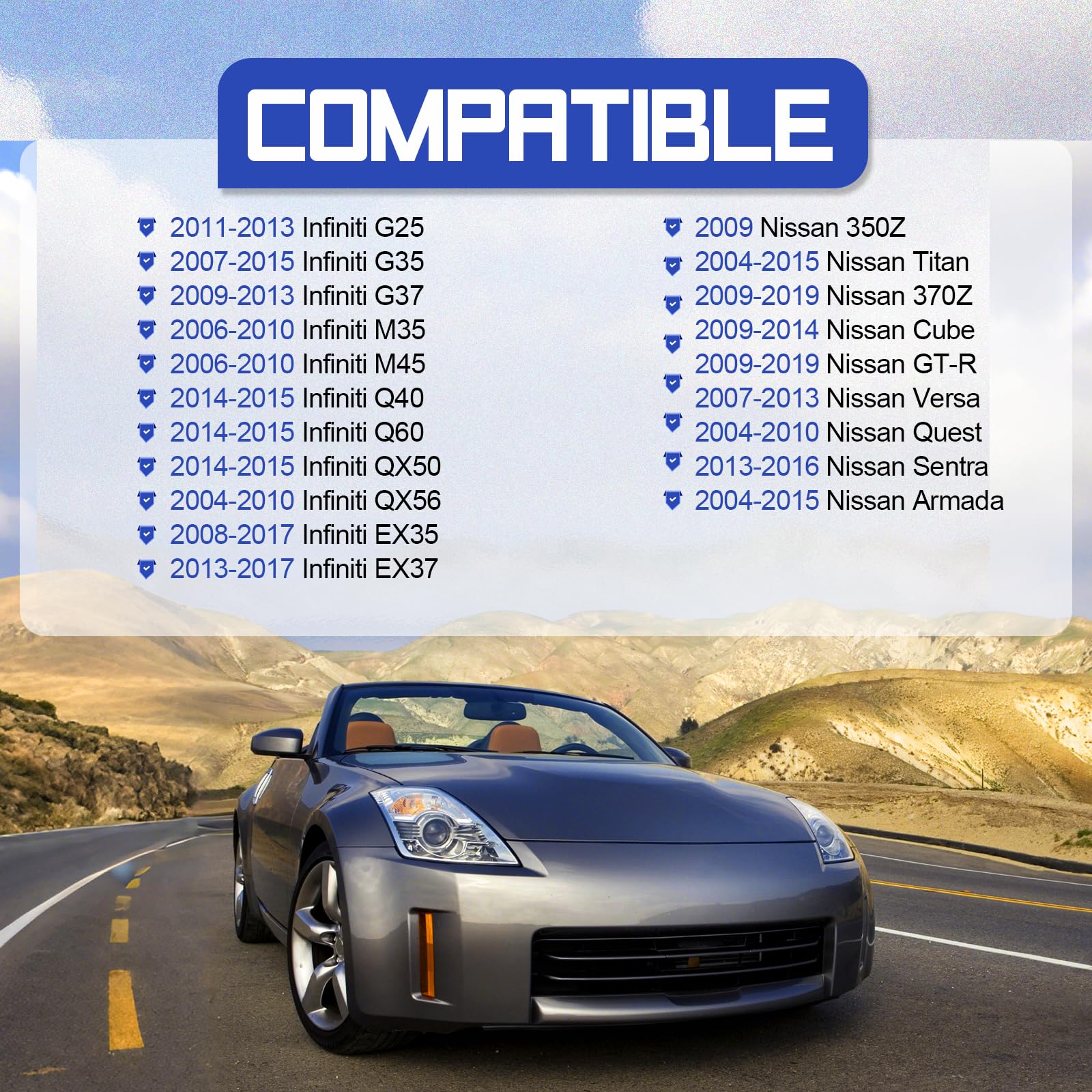 X4XZ fuse holder for Nissan 370Z terminal ensures low resistance power delivery.