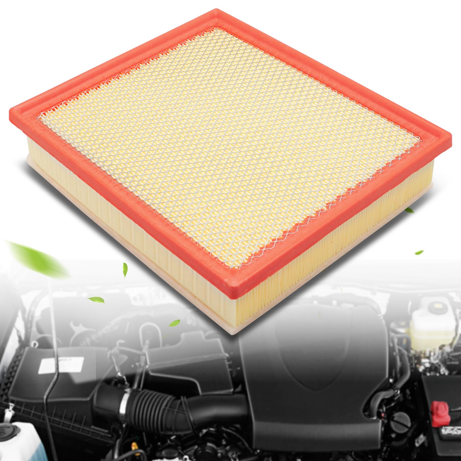 X4XZ CA11895 engine air filter front view reduces debris intake