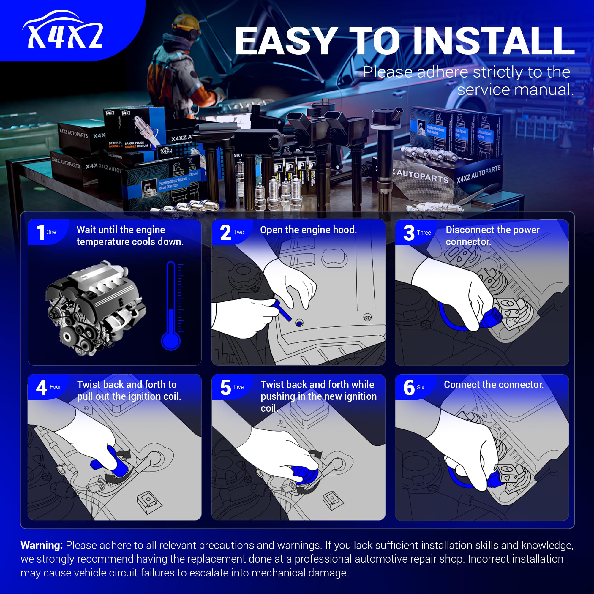 X4XZ car engine kit display for quick install