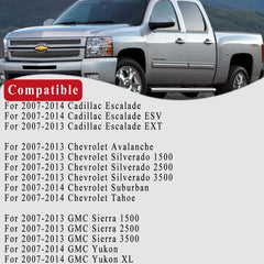 X4XZ chrome exterior door handle front right, easy installation for Silverado