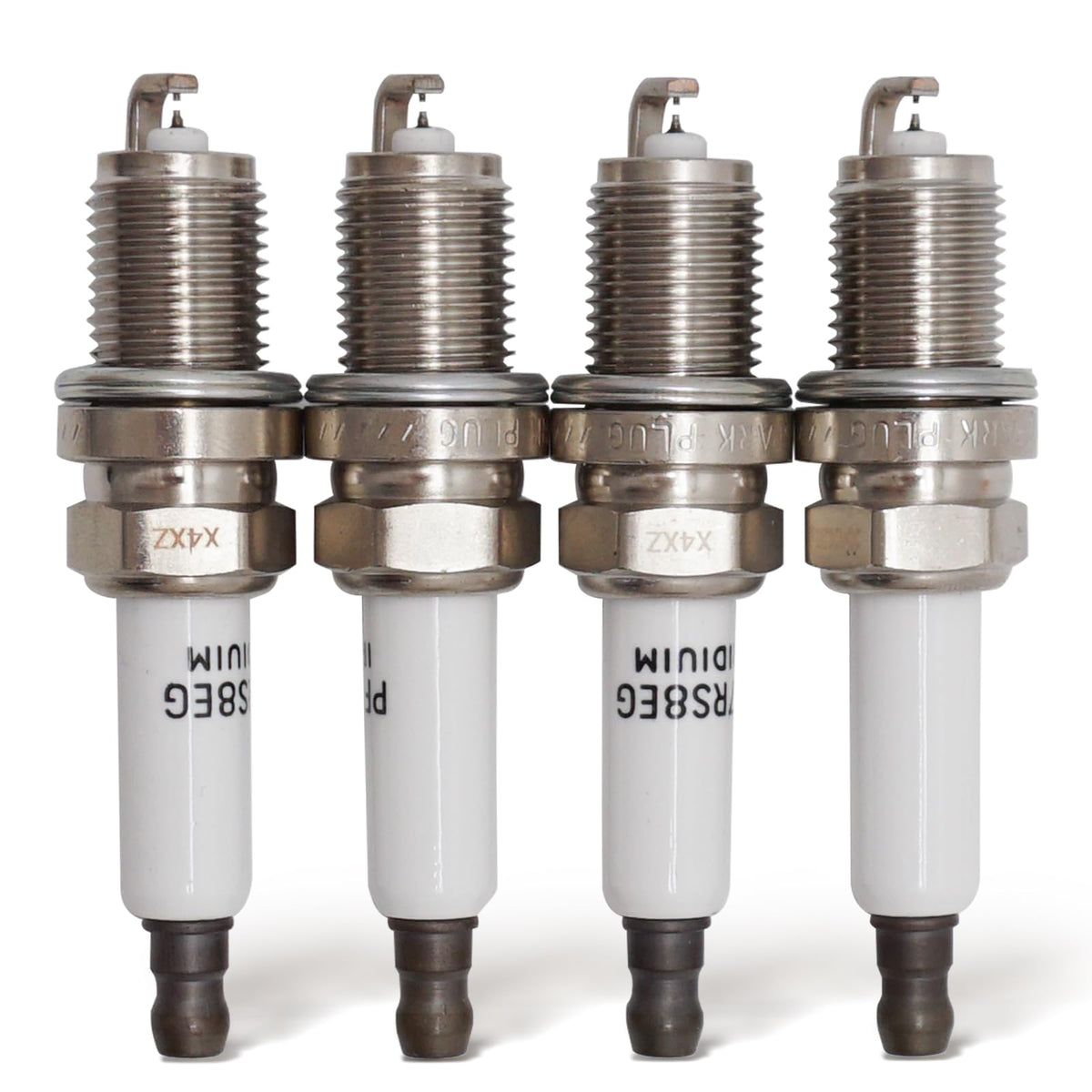 X4XZ double iridium spark plug front view delivering reliable ignition for 2.0L engines.