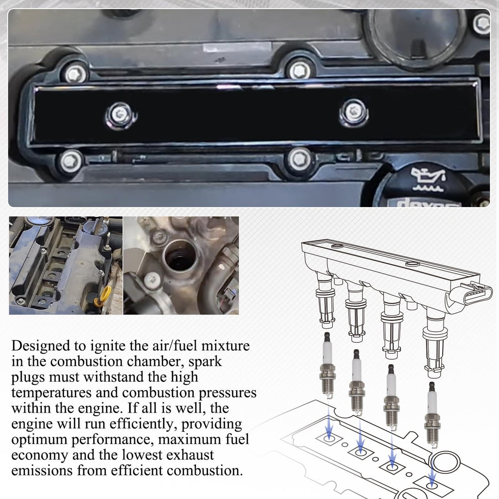 X4XZ spark plug heat-range detail supports steady idle performance.
