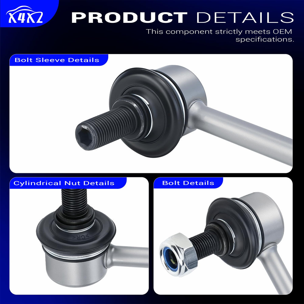 X4XZ front left stabilizer link for Hyundai Optima 2012-16 supports safer turns.