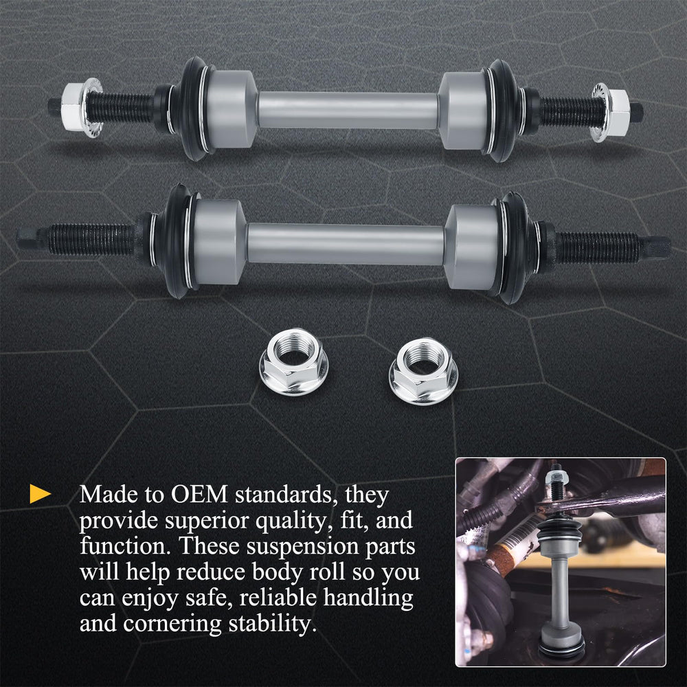 X4XZ neoprene bushing end link for smoother, quieter suspension.