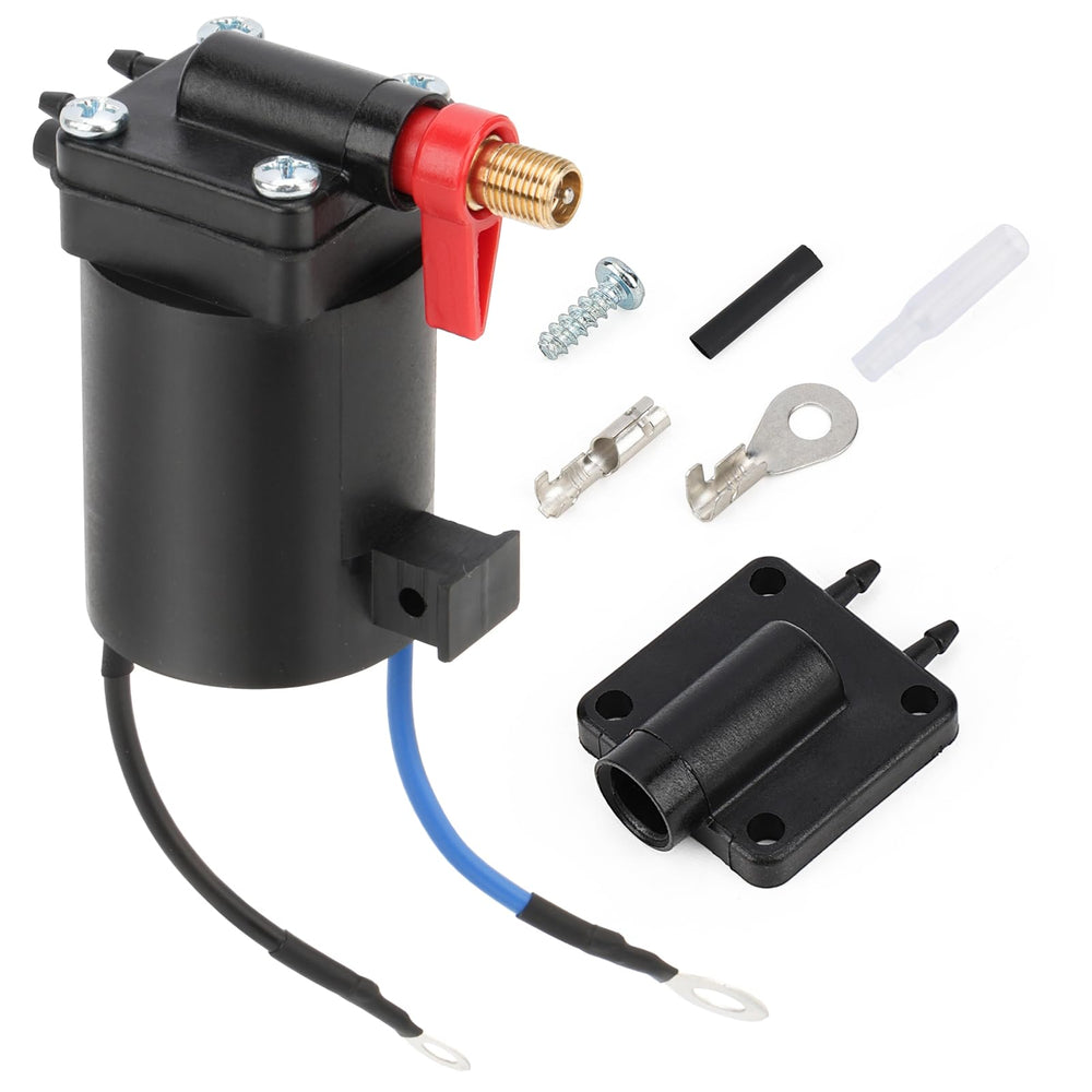 X4XZ fuel primer choke solenoid close-up demonstrates durable construction for reliable starts.