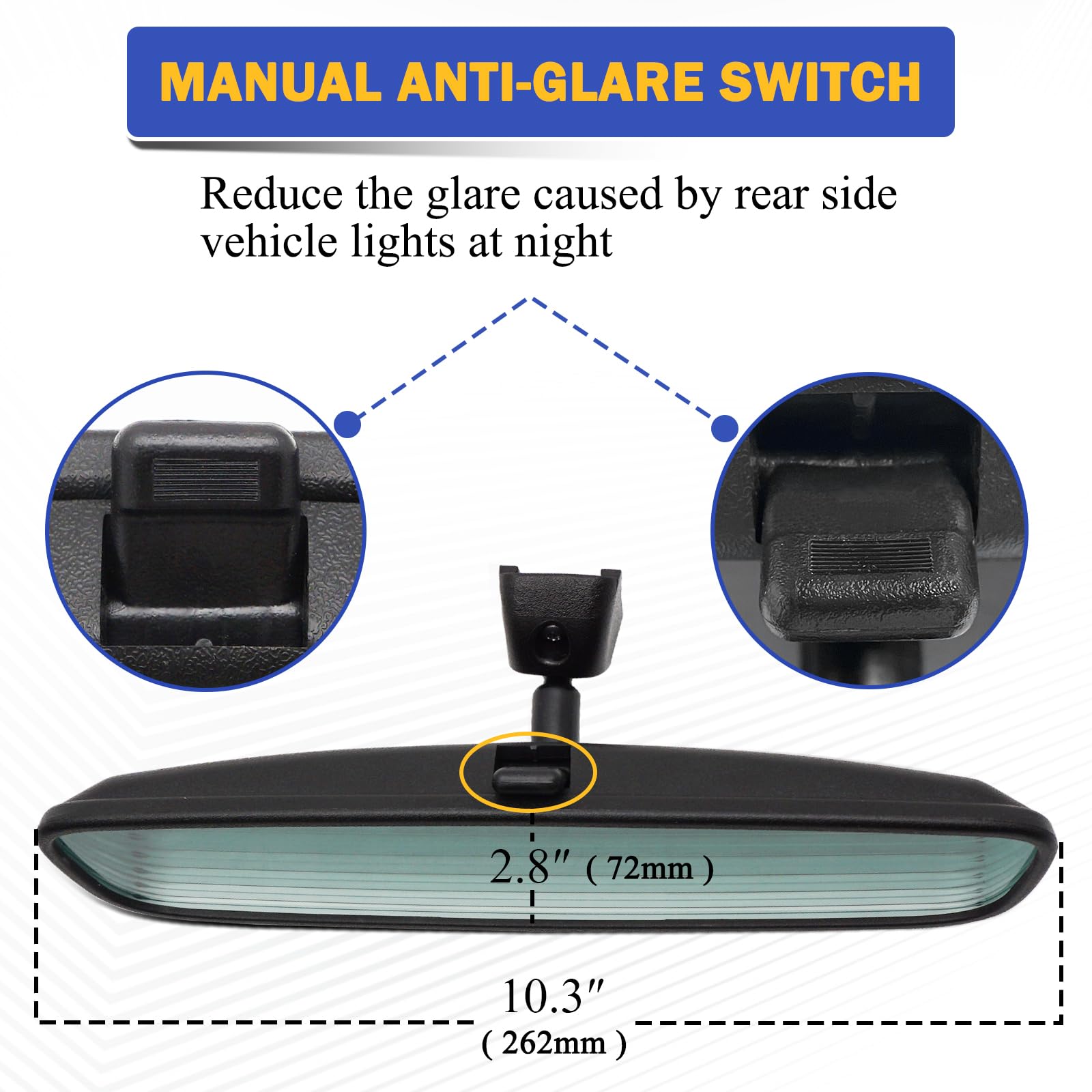 X4XZ high-quality glass and housing for durable, long-lasting rear visibility.