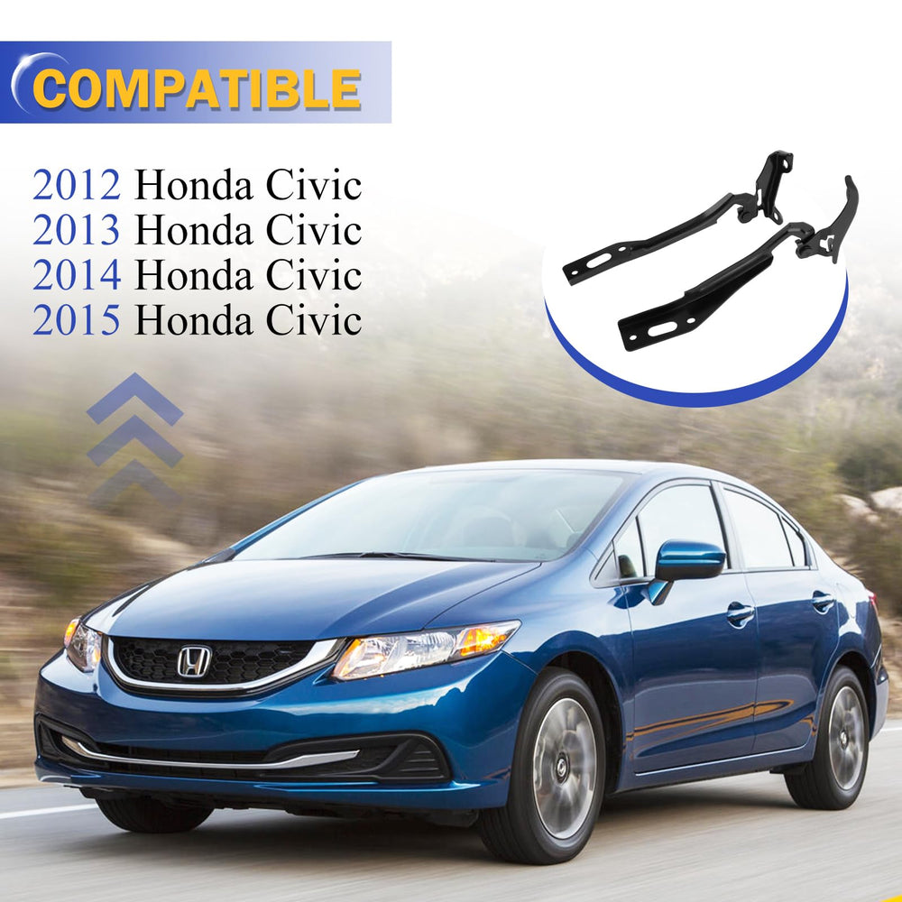 X4XZ hood hinge front-right for Civic 2012-2015 provides OEM-style fit and reliability.