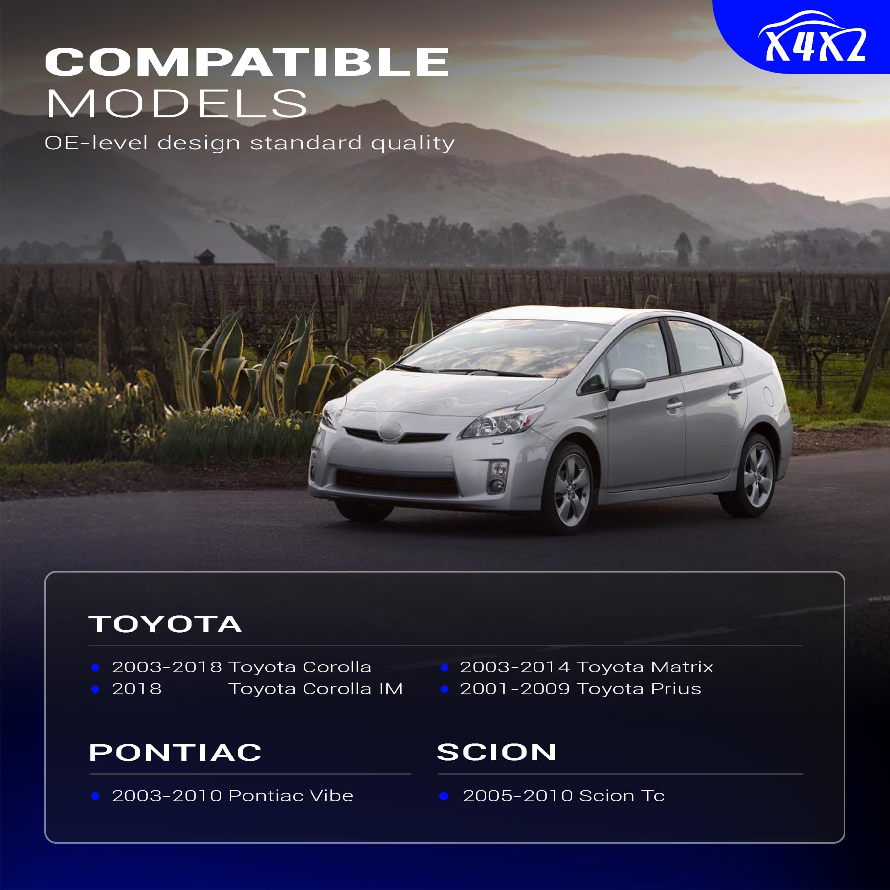 X4XZ K80230 front stabilizer link for Pontiac Vibe, assembly view, ensures reliable operation.