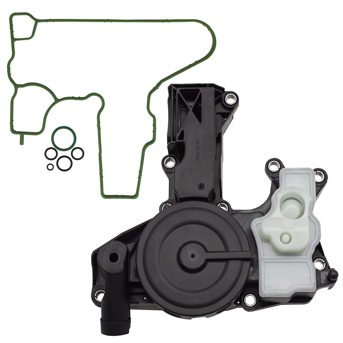 X4XZ PCV valve crankcase vent separator close-up; durable design for emissions control.