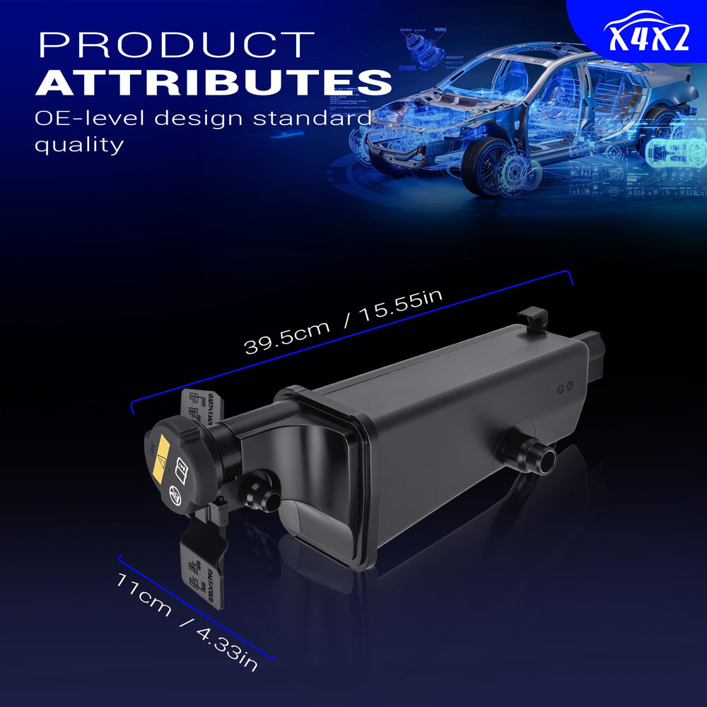 X4XZ reservoir tank with cap in package, ready to install.