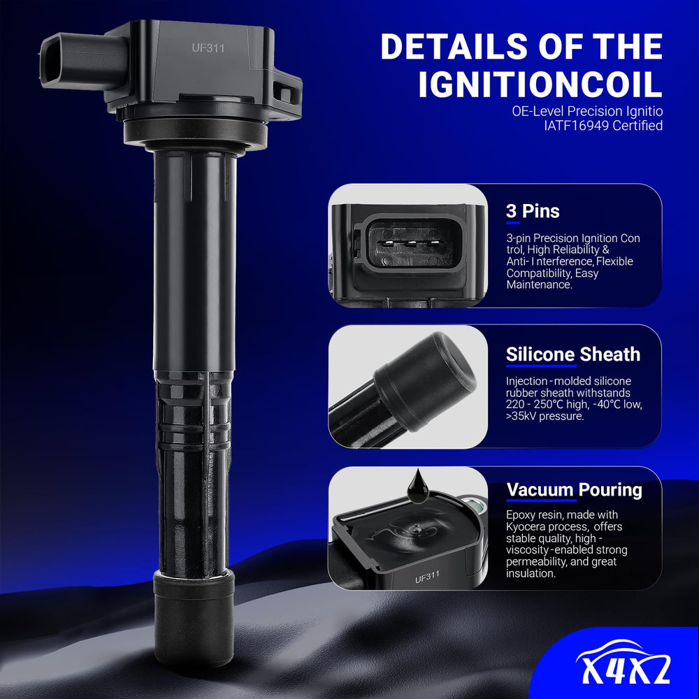 X4XZ thermoplastic coil connector withstands heat cycling for durable performance.
